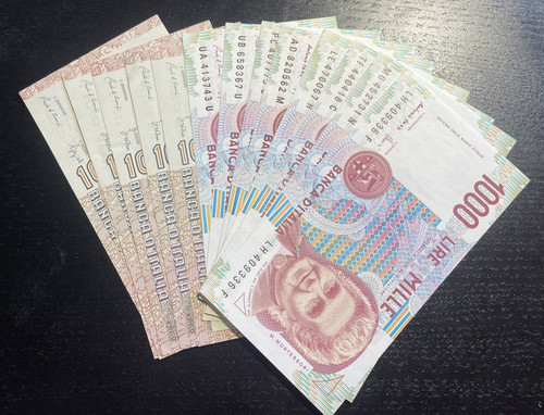 Lotto banconote italiane lire - lotto,