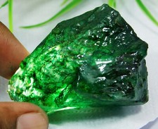 Pietra preziosa sfusa grezza smeraldo verde colombiano naturale 364,85 ct