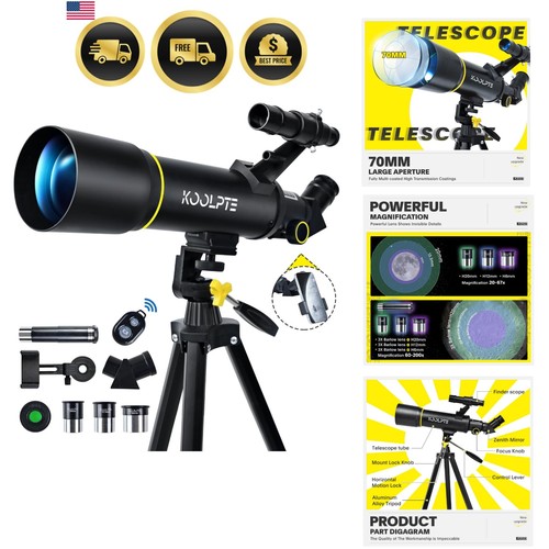 Telescopio 70mm apertura - 70mm,