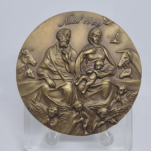 Medaglia bronzo natale - bronzo, /