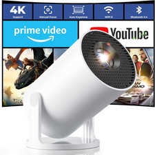 [App Integrata & 2025 Upgraded]  Mini Proiettore Portatile 4K Supporto Con Wifi 