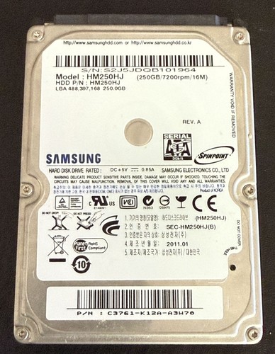 Disco rigido samsung - samsung, 250