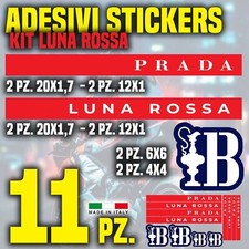Adesivo Luna Rossa Prada America Cup Kit pvc resistente varie grandezze Sponsor