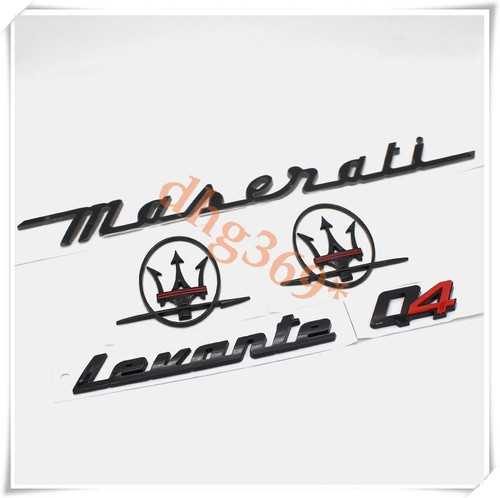 Set 5pz emblema nero lucido - set,