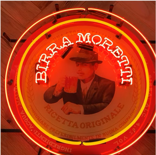Insegna neon birra moretti - insegna, al