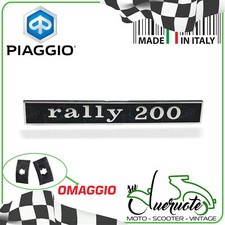 TARGHETTA POSTERIORE TELAIO SCRITTA FREGIO PER VESPA 200 RALLY 1973-1979 VSE1T