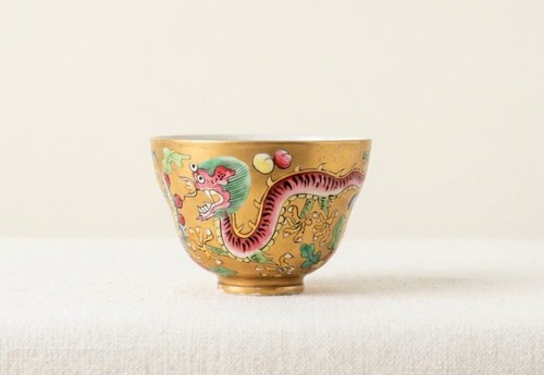 Tazza tè farfalla - tè, drago