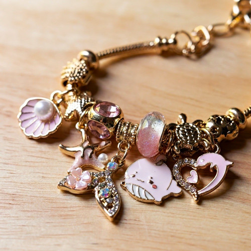 Bracciale charm laguna rosa - laguna,