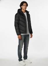 Piumino corto con cappuccio da