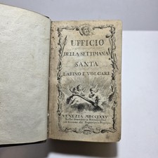Libro Antico 1775 Ufficio