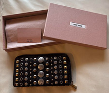 Portafoglio lungo Miu Miu zip