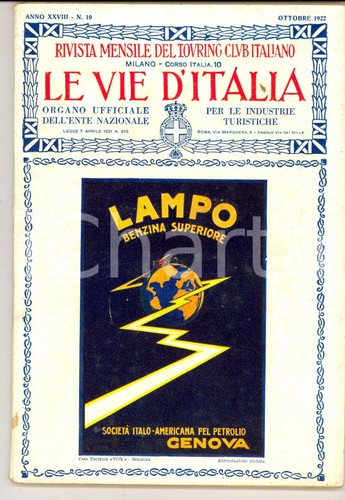 1922 vie italia - le,