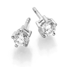 Orecchini Solitari Con