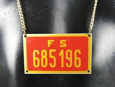 TARGA FERROVIARIA 685 196 -