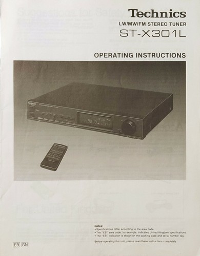 Technics x301l - st-x301l,