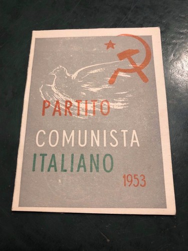Tessera pci partito comunista - tessera,