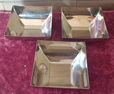 Sambonet linea Q - 3 ciotole acciaio -