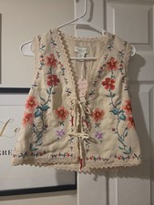 Gilet ricamato calypso - gilet, st
