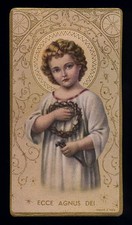santino-holy card""ediz. NB n.T/11129 ECCE AGNUS DEI