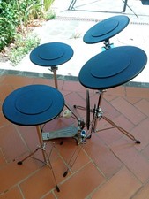 Set completo di pad con supporti per allenamento alla batteria Percussion plus