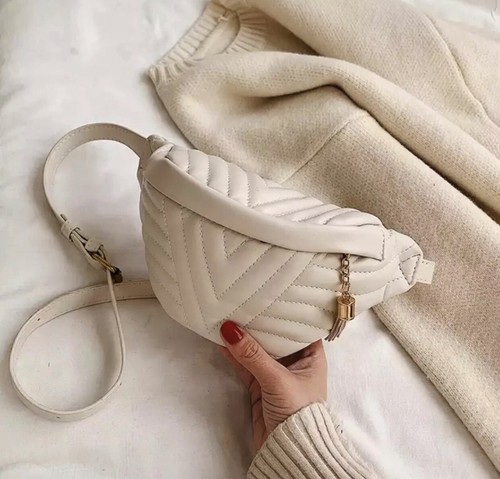 Marsupio similpelle bianco - marsupio,