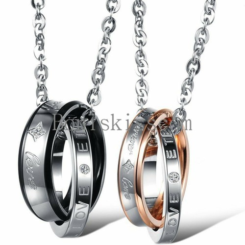 Collana con ciondolo - anello, in