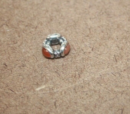 Charm pandora tripla corniola - charm,