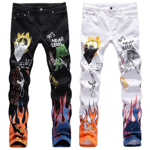 Jeans uomo casual - , stampati