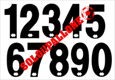 numeri numero errea genoa,empoli,verona...in tutti i colori videoflex anni 90