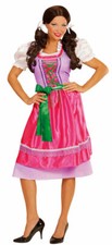 Costume Dirndl Oktoberfest rosa abito tradizionale donna Dirndl Tirolo costume da donna KK