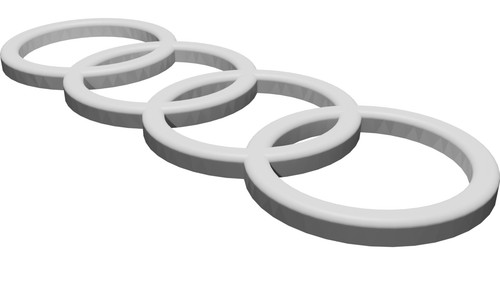 Logo audi decorativo emblema - logo,