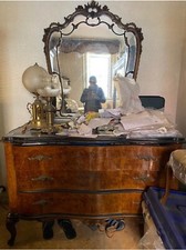 comò con specchiera stile Chippendalle originale anni '50 zona Roma centro