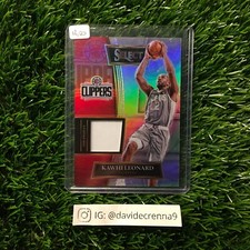 Kawhi Leonard 2021-22 Panini Select #SS-KWL Jersey Patch Holo Silver