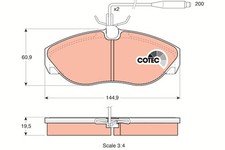 TRW GDB1105 - Kit pastiglie