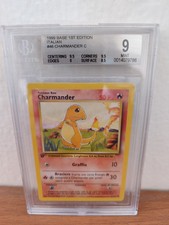 Pokémon Charmander Bgs PSA 9 Ita, Originale ?? Set Base