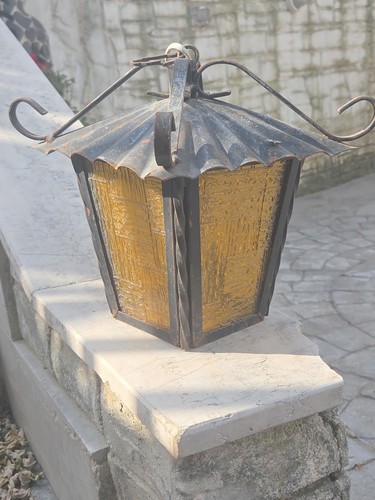 Vintage outdoor wrought iron - iron, &