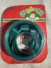 Toppa cavolo vintage bambini nastro natalizio verde anni 80 nostalgia raro regalo retrò