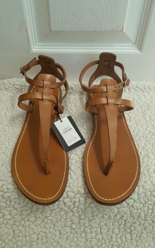 Zara flat leather sandals eur - leather,