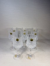 Set di 8 calici di cristallo