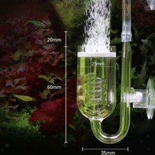 Diffusore di CO2 in vetro