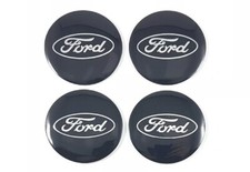 ADESIVI COPRIMOZZO FORD NERI DIAMETRO 56 mm 4 Pezzi