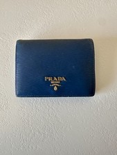 Prada Wallet Coins Navy Small