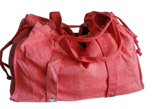 Borsa mare parah tela rossa - borsa, in