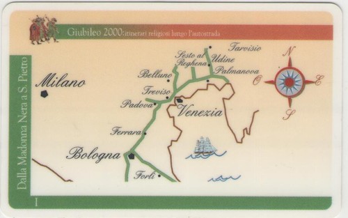 Viacard giubileo 2000 golden - viacard,