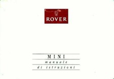 MINI ROVER - CLASSICA   -   USO E MANUTENZIONE!