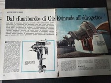 1962 MOTORI MARINI DAL FUORIBORDO AL IDROGETTO FIAT VOLVO KIEKHAEFER JOHNSON