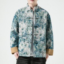 Uomo Camicia Floreale Giacca