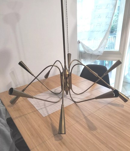 Grande lampadario ottone - in,