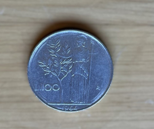 Italia 100 lire 1964 - , moneta