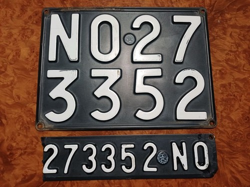 Targa auto epoca - d’epoca, completa
